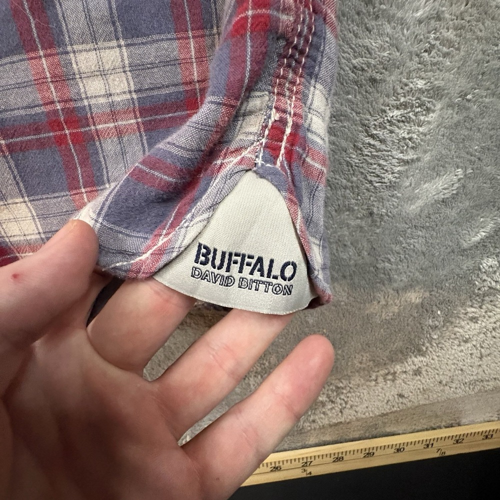 Buffalo David Bitton Men's L (Fits like M) Multicolor SS Plaid SEE DESCRIPTION - Picture 8 of 16